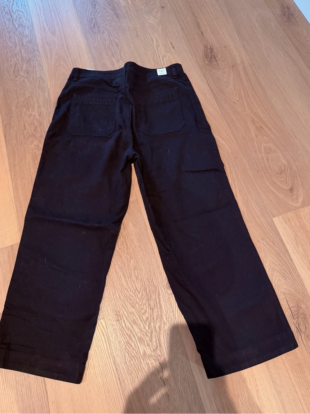 Black Wide Leg crop Jeans